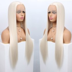 ⭐ Peluca Balayage Cosplay kanekalon degradee Ceniza