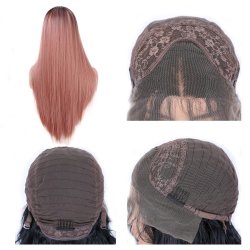 ⭐ Peluca Balayage Cosplay kanekalon degradee Ceniza