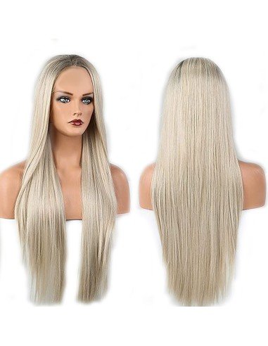 ⭐ Peluca Balayage Cosplay kanekalon degradee Ceniza