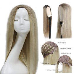 ⭐ Peluca Balayage Cosplay kanekalon degradee Ceniza