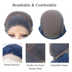 ⭐ Peluca Balayage Cosplay kanekalon degradee Ceniza