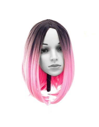 ⭐  Peluca Balayage Cosplay Degradee Kanekalon 30cm Uso Diario