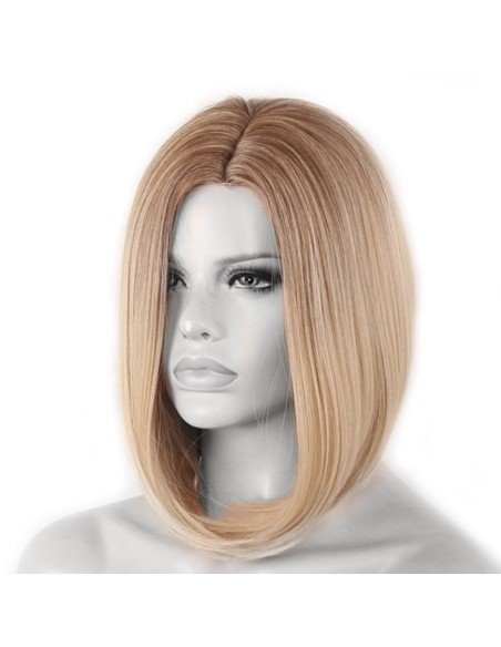 ⭐  Peluca Corta Kanekalon Corte Recto Apariencia Natural