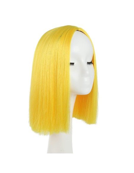 ⭐  Peluca Corta Kanekalon Corte Recto Apariencia Natural