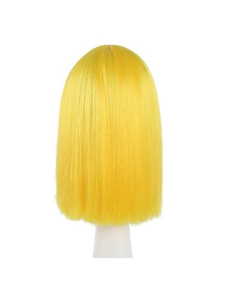 ⭐  Peluca Corta Kanekalon Corte Recto Apariencia Natural