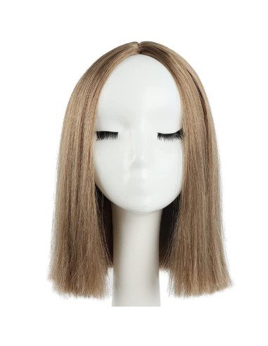 ⭐  Peluca Corta Kanekalon Corte Recto Apariencia Natural