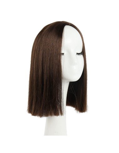 ⭐  Peluca Corta Kanekalon Corte Recto Apariencia Natural