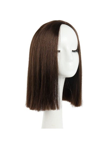 ⭐  Peluca Corta Kanekalon Corte Recto Apariencia Natural