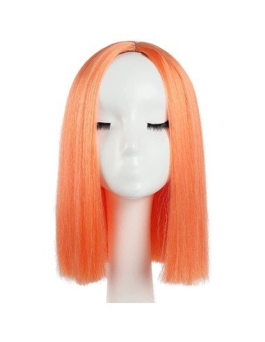 ⭐  Peluca Corta Kanekalon Corte Recto Apariencia Natural