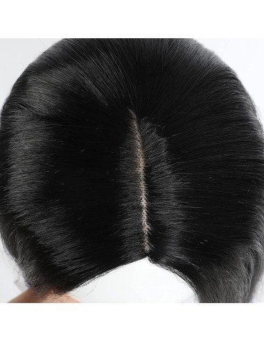 ⭐  Peluca Corta Kanekalon Corte Recto Apariencia Natural