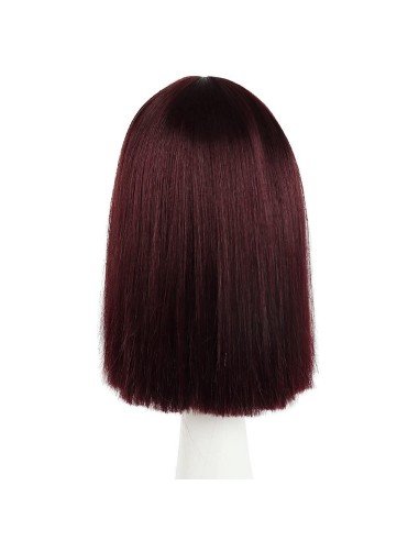 ⭐  Peluca Corta Kanekalon Corte Recto Apariencia Natural