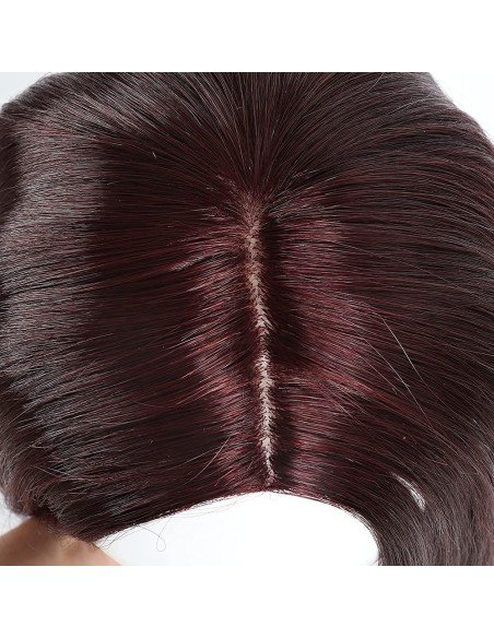 ⭐  Peluca Corta Kanekalon Corte Recto Apariencia Natural