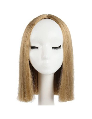 ⭐  Peluca Corta Kanekalon Corte Recto Apariencia Natural