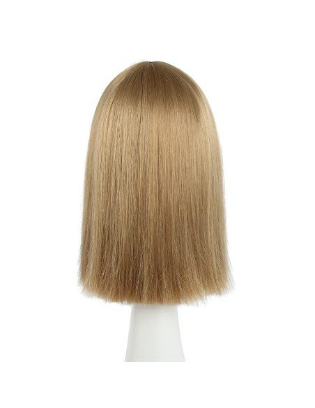 ⭐  Peluca Corta Kanekalon Corte Recto Apariencia Natural