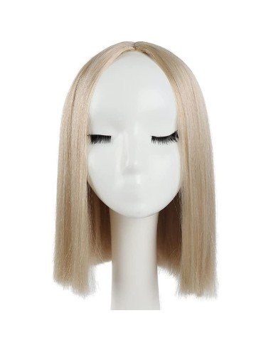 ⭐  Peluca Corta Kanekalon Corte Recto Apariencia Natural