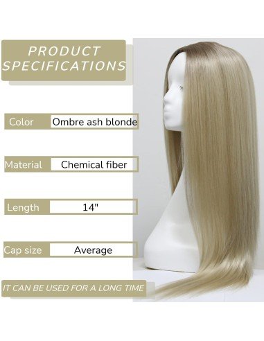 ⭐  Peluca Corta Kanekalon Corte Recto Apariencia Natural