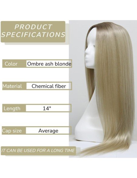 ⭐  Peluca Corta Kanekalon Corte Recto Apariencia Natural