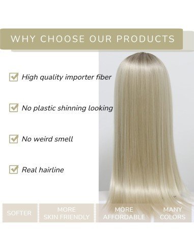 ⭐  Peluca Corta Kanekalon Corte Recto Apariencia Natural