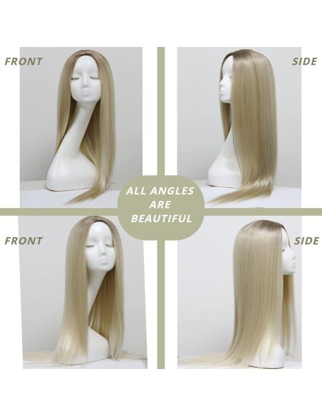 ⭐  Peluca Corta Kanekalon Corte Recto Apariencia Natural