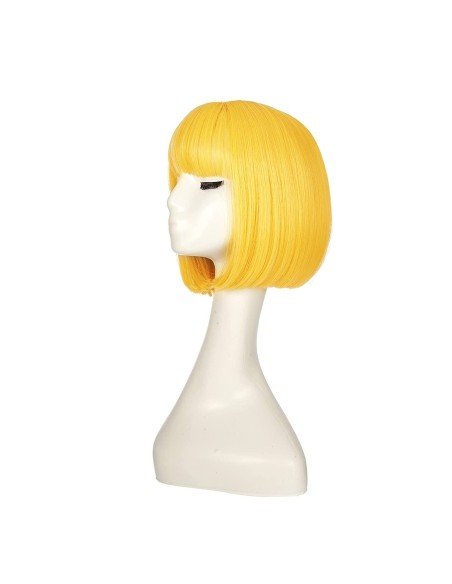 ⭐  Peluca Corta Bob en Fibras Ideal para Fiesta y Carnaval ⭐  Peluca Corta Bob en Fibras Ideal para Fiesta y Carnaval