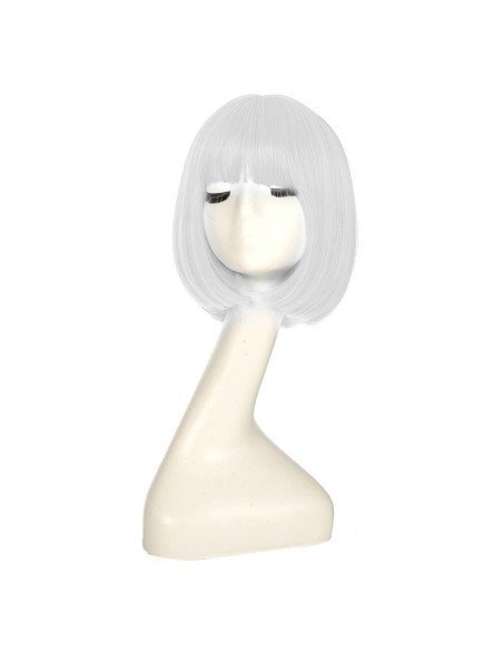 ⭐  Peluca Corta Bob en Fibras Ideal para Fiesta y Carnaval ⭐  Peluca Corta Bob en Fibras Ideal para Fiesta y Carnaval