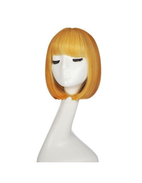 ⭐  Peluca Corta Bob en Fibras Ideal para Fiesta y Carnaval