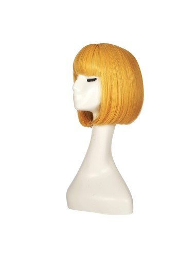 ⭐  Peluca Corta Bob en Fibras Ideal para Fiesta y Carnaval