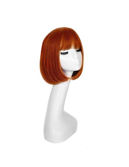 ⭐  Peluca Corta Bob en Fibras Ideal para Fiesta y Carnaval