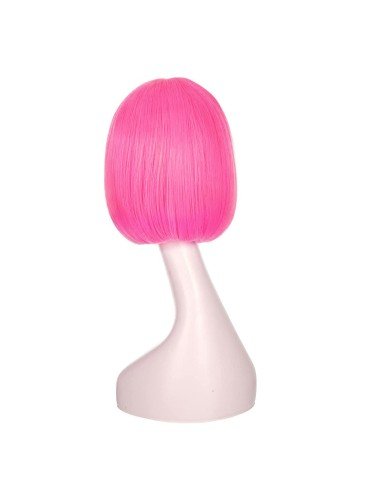 ⭐  Peluca Corta Bob en Fibras Ideal para Fiesta y Carnaval