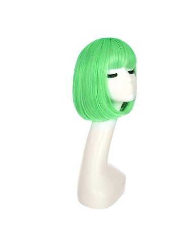 ⭐  Peluca Corta Bob en Fibras Ideal para Fiesta y Carnaval