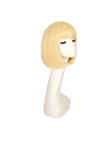 ⭐  Peluca Corta Bob en Fibras Ideal para Fiesta y Carnaval