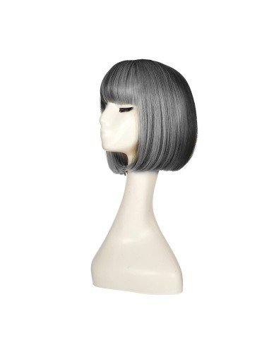 ⭐  Peluca Corta Bob en Fibras Ideal para Fiesta y Carnaval