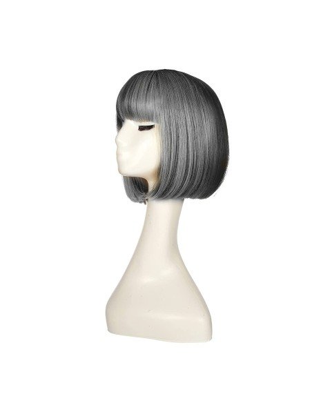 ⭐  Peluca Corta Bob en Fibras Ideal para Fiesta y Carnaval ⭐  Peluca Corta Bob en Fibras Ideal para Fiesta y Carnaval