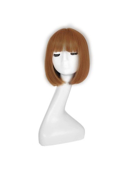 ⭐  Peluca Corta Bob en Fibras Ideal para Fiesta y Carnaval