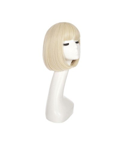 ⭐  Peluca Corta Bob en Fibras Ideal para Fiesta y Carnaval