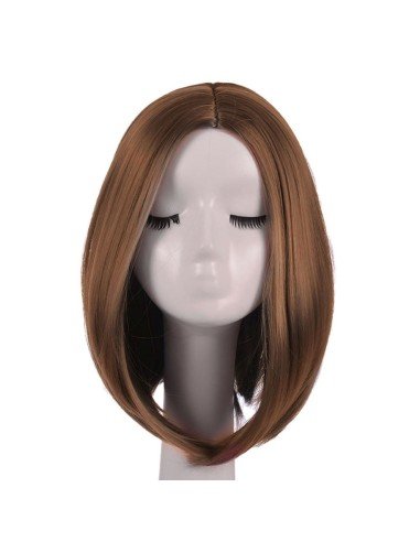 ⭐  Peluca Corta Kanekalon Corte Recto Apariencia Natural