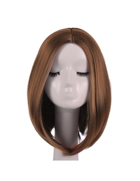 ⭐  Peluca Corta Kanekalon Corte Recto Apariencia Natural