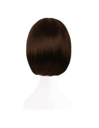 ⭐  Peluca Corta Kanekalon Corte Recto Apariencia Natural