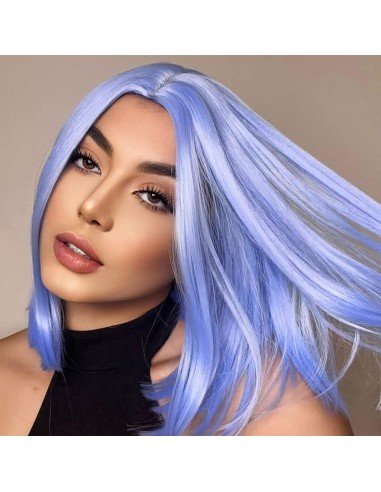 ⭐  Peluca Corta Kanekalon Corte Recto Apariencia Natural