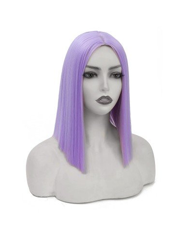 ⭐  Peluca Corta Kanekalon Corte Recto Apariencia Natural