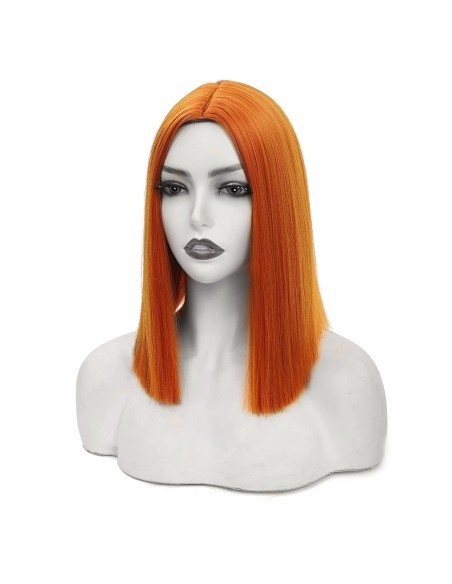 ⭐  Peluca Corta Kanekalon Corte Recto Apariencia Natural