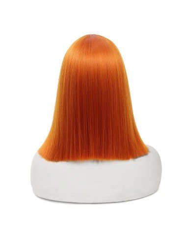 ⭐  Peluca Corta Kanekalon Corte Recto Apariencia Natural