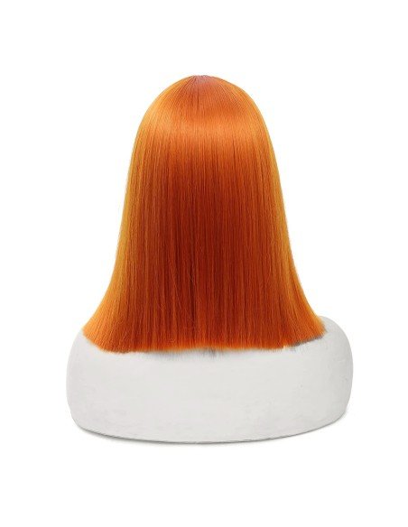 ⭐  Peluca Corta Kanekalon Corte Recto Apariencia Natural