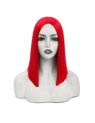 ⭐  Peluca Corta Kanekalon Corte Recto Apariencia Natural