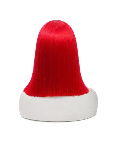 ⭐  Peluca Corta Kanekalon Corte Recto Apariencia Natural