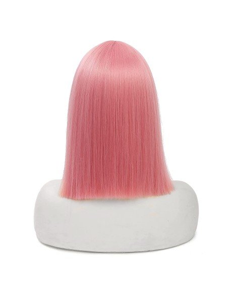 ⭐  Peluca Corta Kanekalon Corte Recto Apariencia Natural