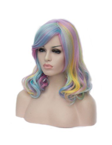 ⭐  Peluca Corta Kanekalon Corte Recto Apariencia Natural