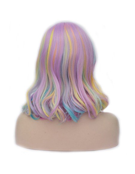 ⭐  Peluca Corta Kanekalon Corte Recto Apariencia Natural