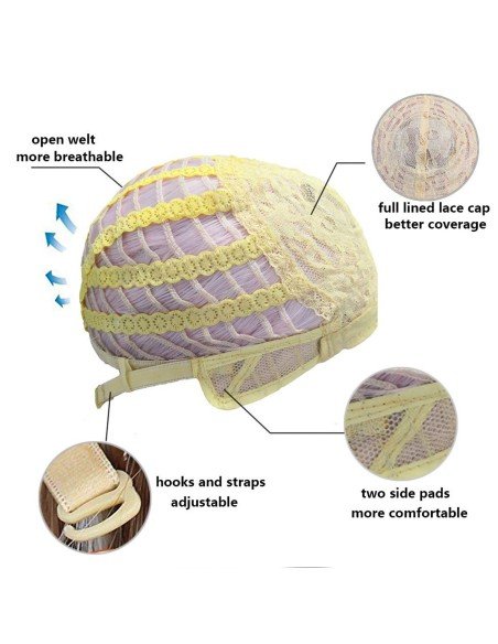 ⭐  Peluca Corta Kanekalon Corte Recto Apariencia Natural