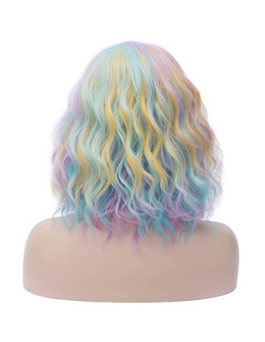 ⭐  Peluca Corta Kanekalon Corte Recto Apariencia Natural